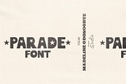 Parade Hand Crafted Font, a Handwritten Font by Madeline ODonoghue Design (Thumbnail 1 of 5)