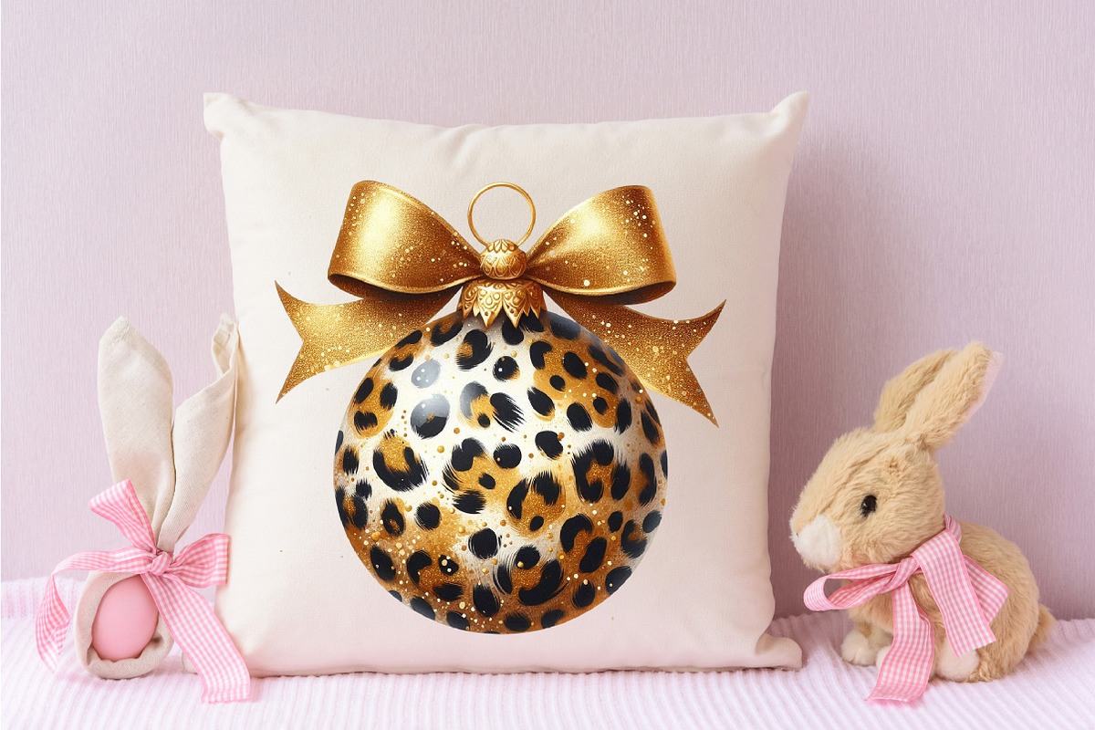 Leopard Luxury Christmas PNG, an Illustration by Designking (Photo 4 of 4)