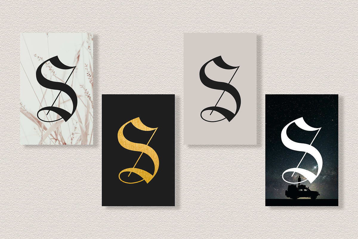 Hieron - Blackletter Font, a Blackletter Font by Idea Studio (Photo 5 of 12)