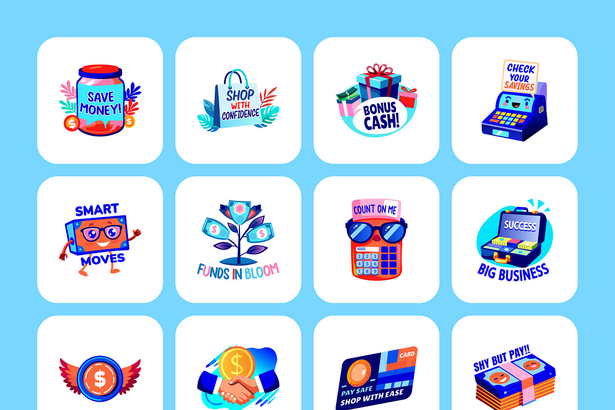 Credit and Debit Card Stickers, a Duotone Icon by Prosymbols (Photo 7 of 8)