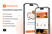 Foodaway - Food Delivery UI Kit, an UI Kit Template by restiyathena (Thumbnail 1 of 6)