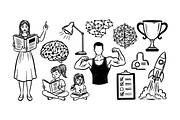 Educational Growth Concept Clipart, an Illustration by designvectx (Thumbnail 3 of 3)