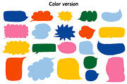 Abstract Speech Bubbles Cutout Shape, an Object Graphic by Le.nart (Thumbnail 4 of 7)