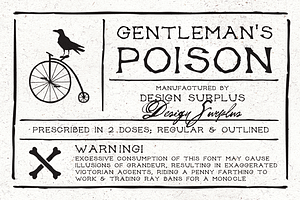 Gentleman's Poison Font (2 versions)
