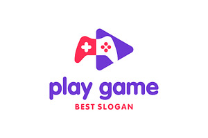 Play Game Joystick Media Logo, a Branding & Logo Template by ika trisiana