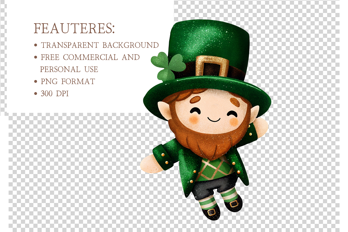 Watercolor St Patricks Day Clipart, an Illustration by MockupWizard (Photo 4 of 5)