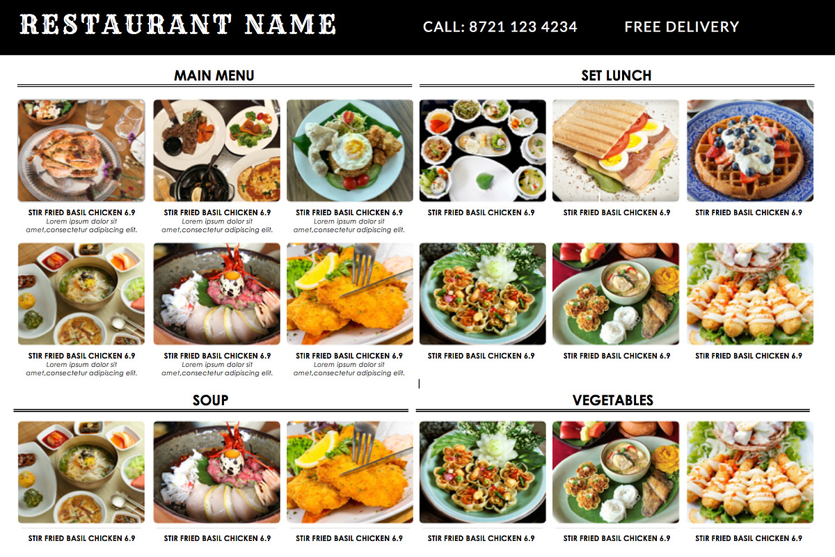 Food menu-id24, a Stationery Template by AIW SOLUTIONS (Photo 2 of 5)