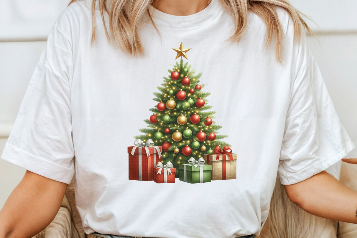 Watercolor Christmas tree Clipart, an Illustration by CraftArtStudio (Photo 4 of 6)