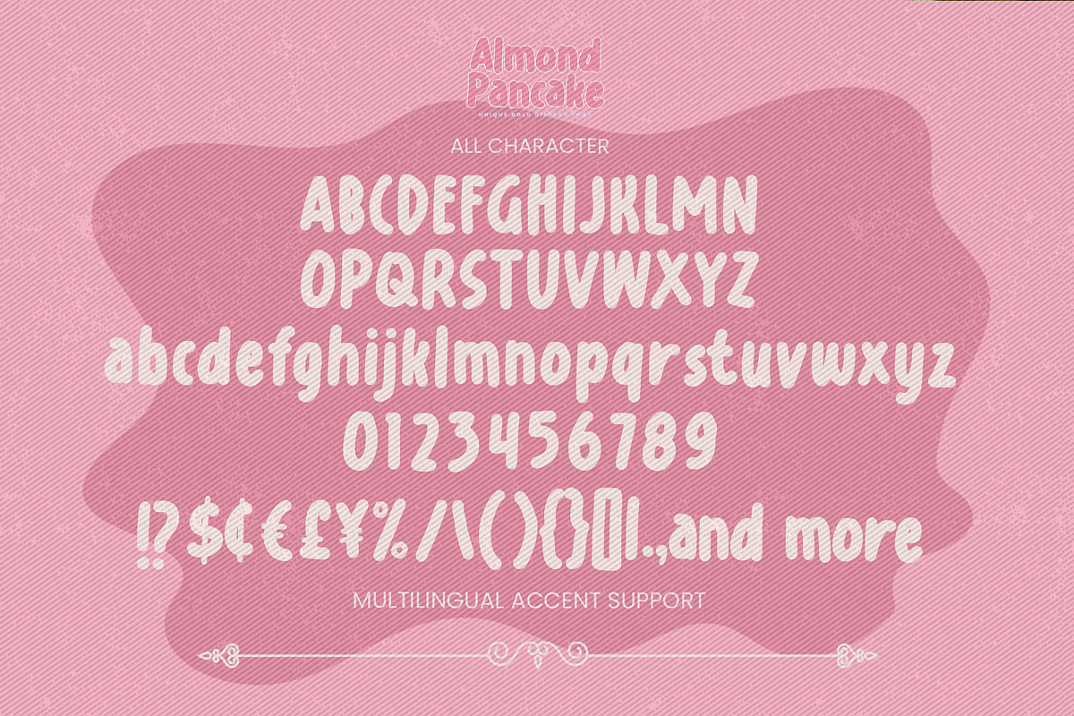 Almond Pancake - Unique Bold Display, a Font by Gassstype (Photo 7 of 8)