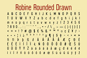 Robine Rounded Drawn, a Sans Serif Font by Craft Supply Co. (Thumbnail 8 of 8)