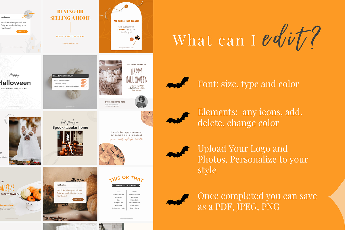 Halloween Real Estate Templates, a Social Media Template by Estatik Designs (Photo 3 of 4)