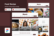 Munch - Food Recipe Landing Page, a Landing Page Template by twinstd (Thumbnail 1 of 5)