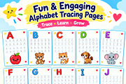 Alphabet Tracing Workbook A to Z, an Education Illustration by Mohammad Sarfaraz (Thumbnail 10 of 13)