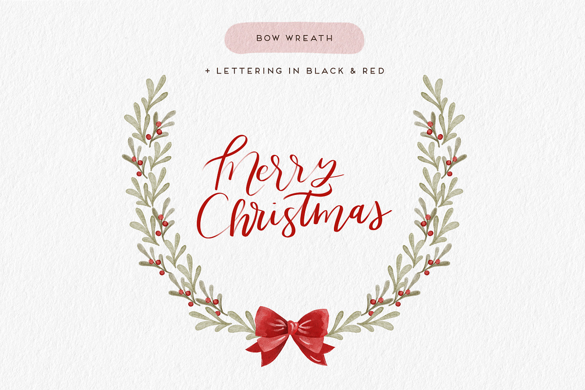 Cute Christmas Watercolor Collection, an Illustration by Point and Poem (Photo 6 of 9)