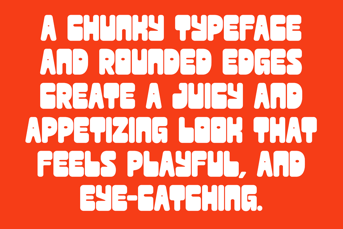 Paobun - Bold Food Branding Font, a Sans Serif Font by Pekotype (Photo 2 of 15)