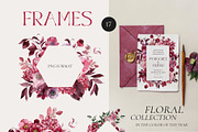 Viva MAGENTA floral collection, an Illustration by AleksaArt (Thumbnail 8 of 15)