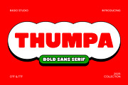 Thumpa Bold Sans Serif Font, a Sans Serif Font by Rasio Studio (Thumbnail 1 of 7)