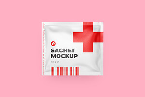 Sachet Mockup 140x120mm