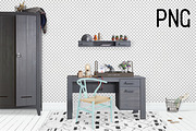 Kids Room Wall/Frame Mock Up 4, a Print Template by Whimsicality (Thumbnail 5 of 6)