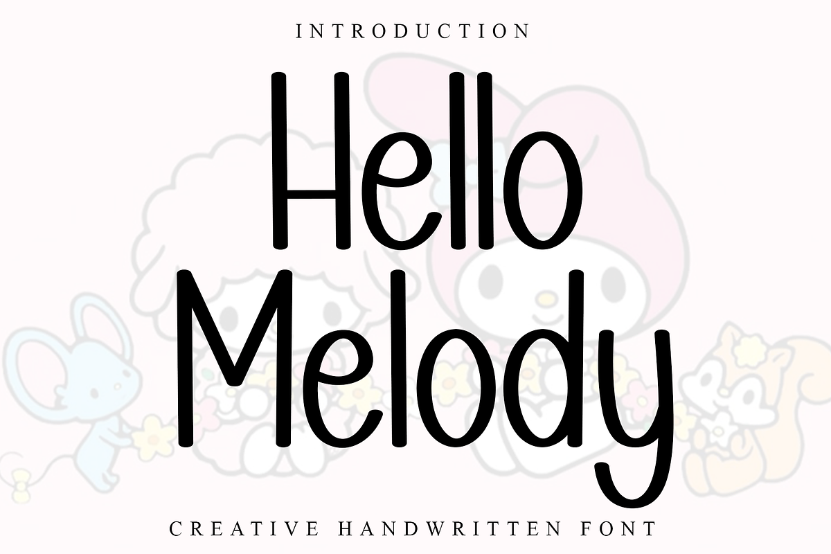 Hello Melody, a Sans Serif Font by FreshTypeINK (Photo 1 of 8)