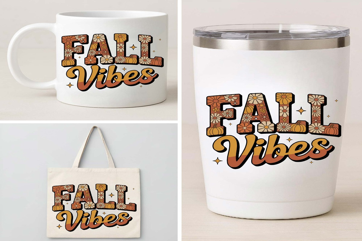Fall Vibes PNG Autumn Quote, an Object Graphic by Digi_Design_World (Photo 3 of 4)