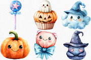 Kawaii Baby Halloween Clipart Bundle, an Illustration by Canvas Craft (Thumbnail 2 of 8)