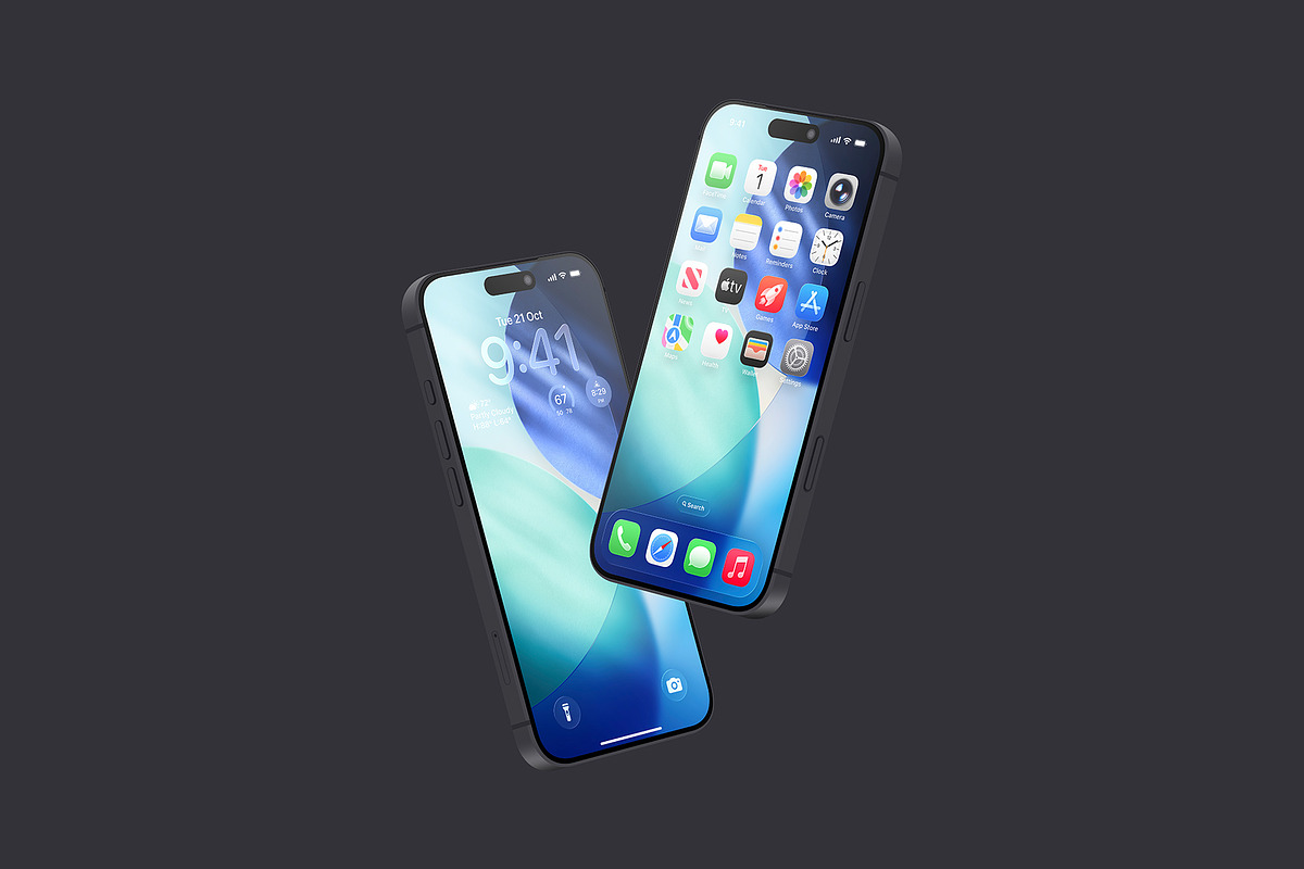 iPhone 17 Pro Vector - 24 Mockups, an iPhone Mockup by Asylab (Photo 47 of 48)
