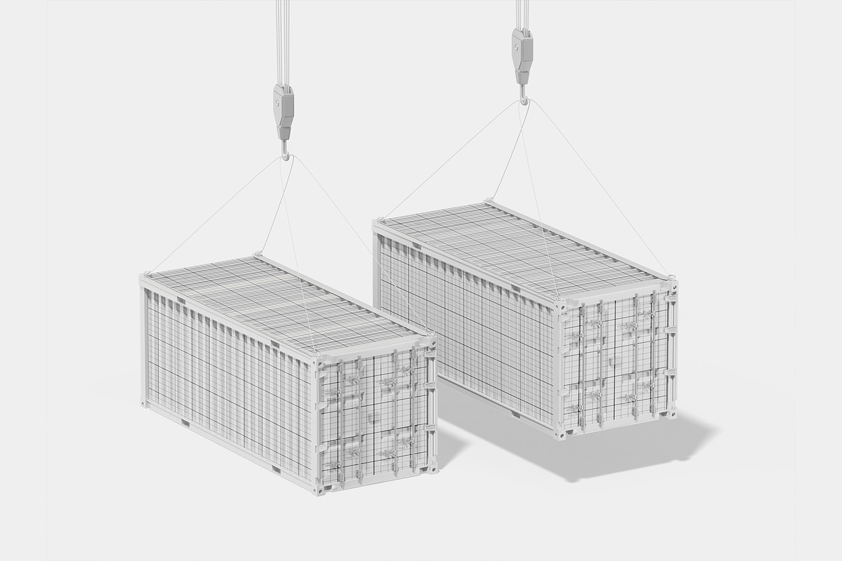 Shipping Container Mockup, a Packaging Mockup by Unerispace (Photo 3 of 4)