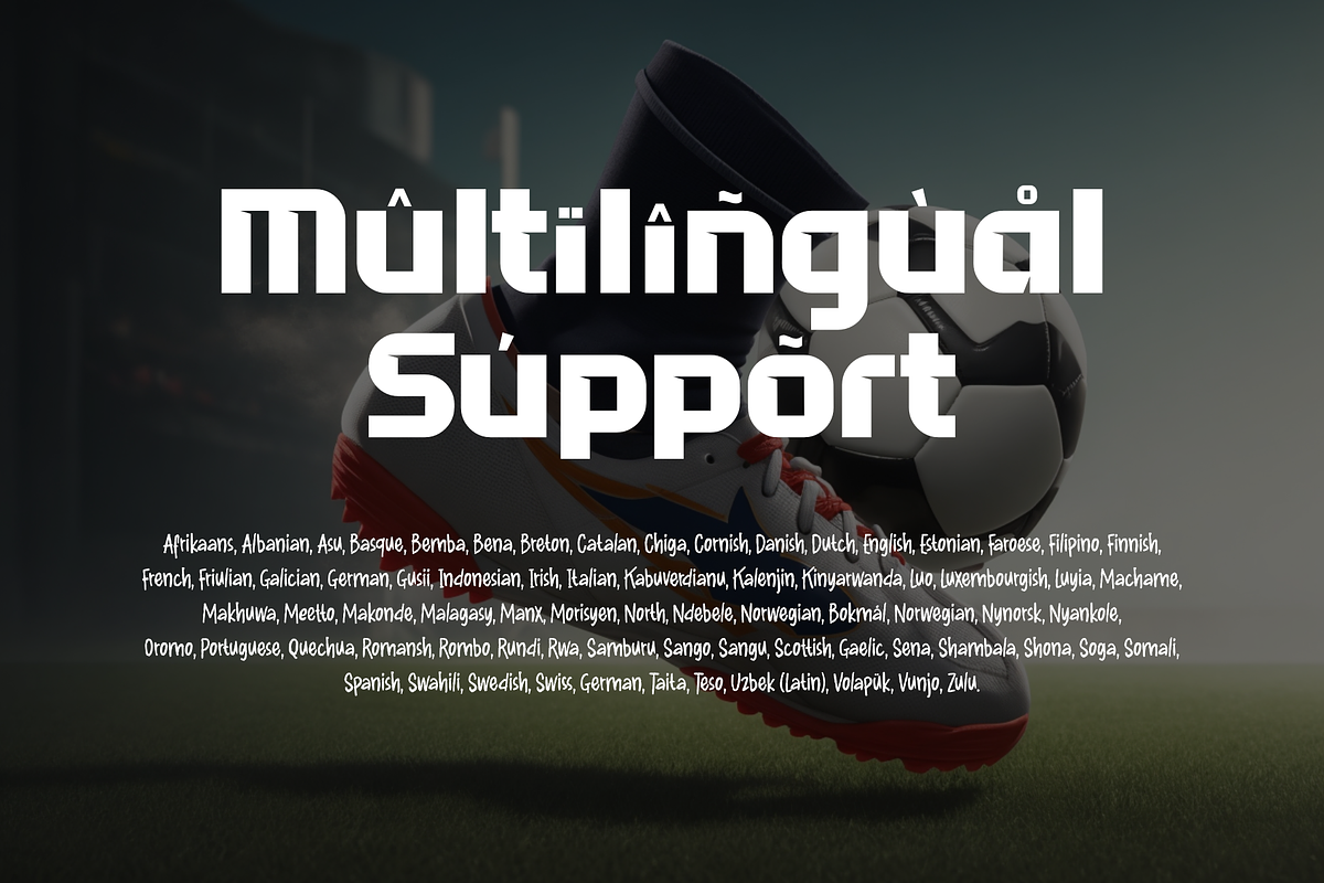 AMJ INDUSTRIES - SPORT FONT, a Sans Serif Font by Dumadistyle (Photo 4 of 9)