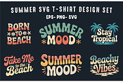 Summer SVG T-Shirt Design Set, a Seasonal Illustration by Gfx Expert Team (Thumbnail 1 of 3)