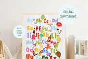 Alphabet Nursery Print: Hand Painted, an Education Illustration by Oleksandra Illustrates (Thumbnail 2 of 12)