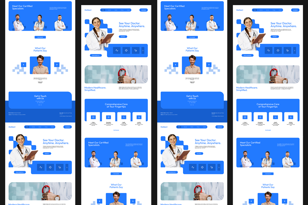 Figma Telemedicine Landing Page preview 5