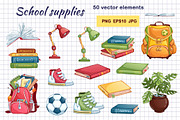 Back to school. Vector set, an Education Illustration by Maycat_store (Thumbnail 3 of 8)