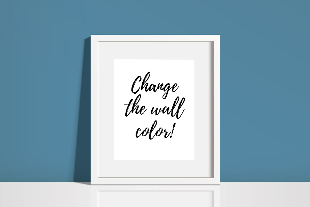 White Frame Mockup - PSD AI PNG JPEG, a Print Template by Minty Fresh Graphics (Photo 2 of 5)
