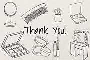 Makeup Essentials | Whimsical Sketch, an Object Illustration by Artalia (Thumbnail 5 of 5)