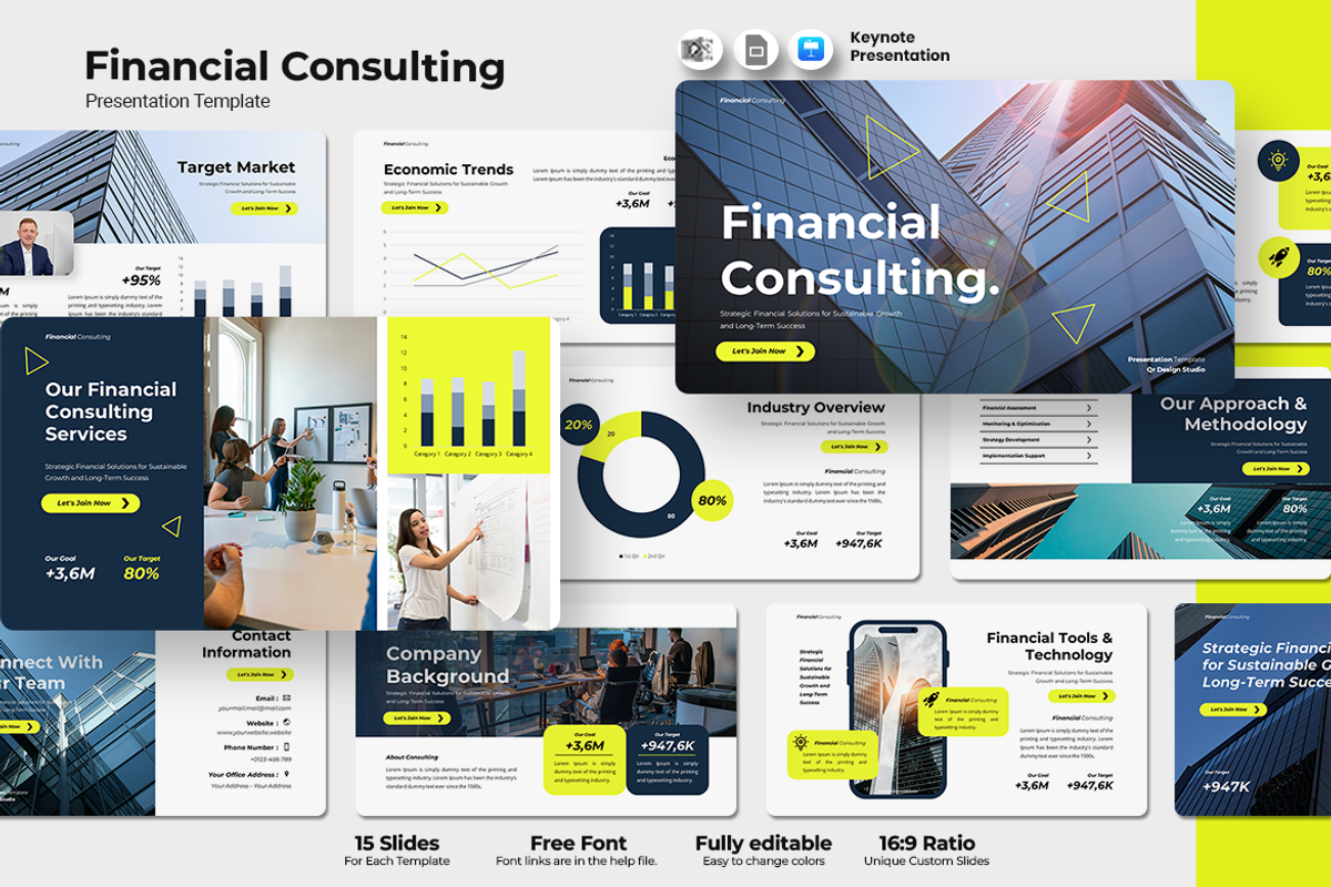Financial Consulting - Keynote, a Presentation Template by QR Design Studio (Photo 1 of 3)