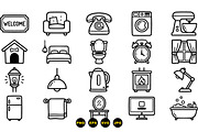Classic Home Icon Clipart Set, an Illustration by designvectx (Thumbnail 3 of 3)
