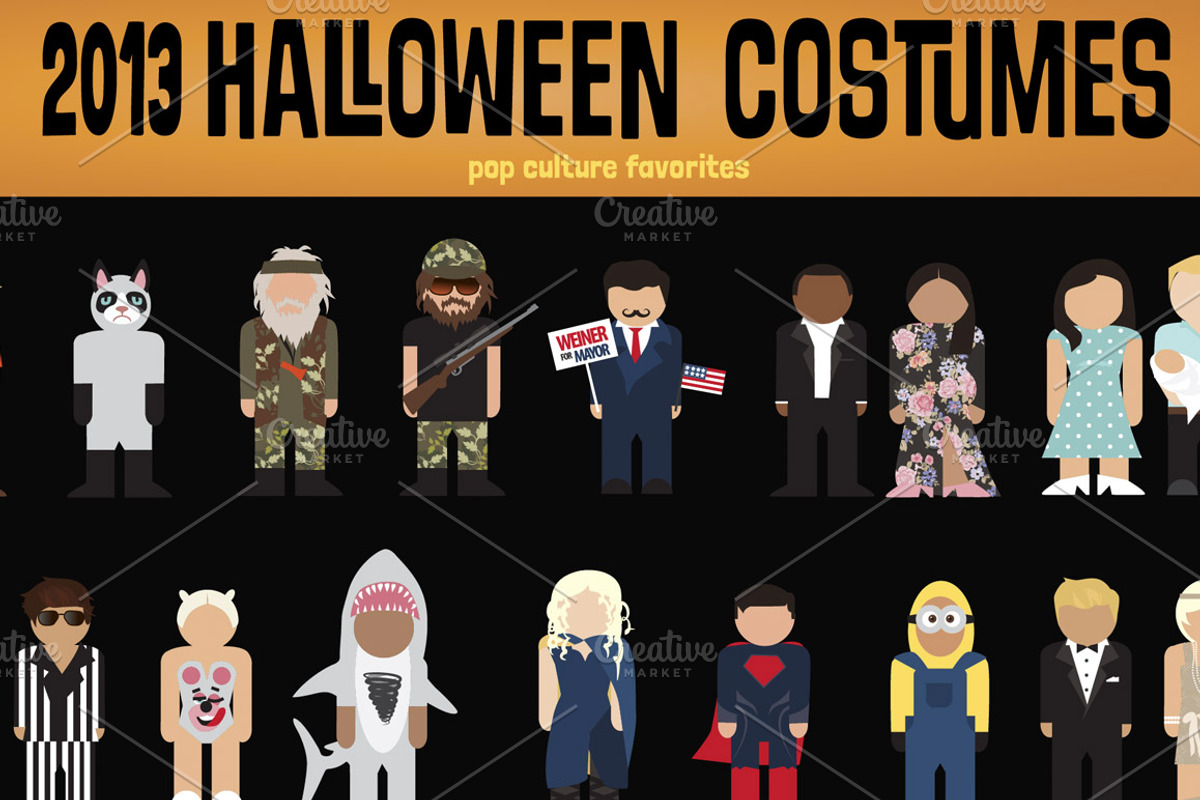 2013 Halloween Pop Culture Costumes, an Illustration by Lemonly (Photo 1 of 2)