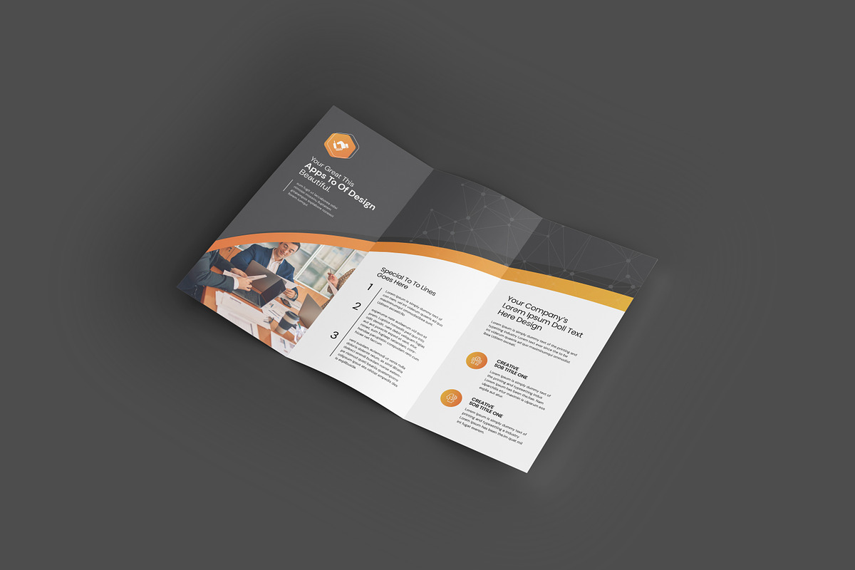 A4 Trifold Brochure Template, a Brochure Template by Creatiya Type (Photo 4 of 4)