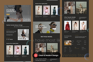 Venials - Fashion Shop Landing Page