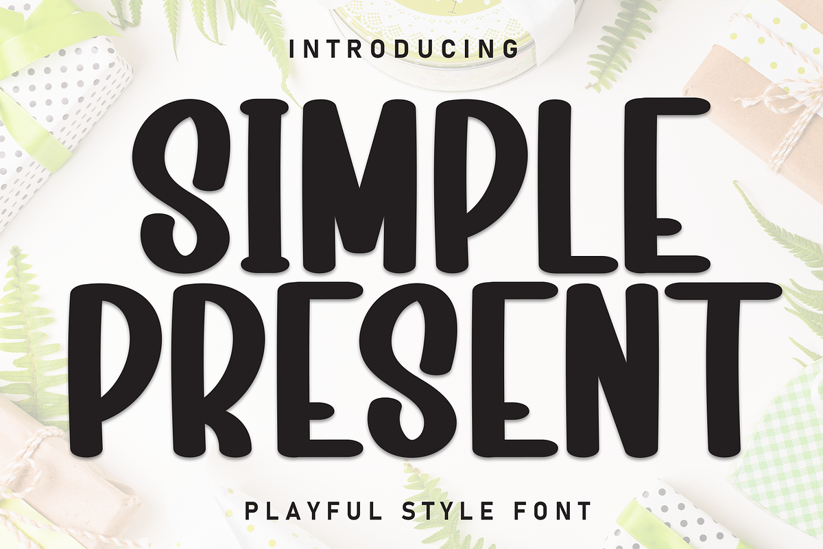 Simple Present | Script Font, a Script Font by Scratchones (Photo 1 of 8)