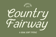 SFC Country Fairway, a Script Font by Skilline Supply Co. (Thumbnail 1 of 11)