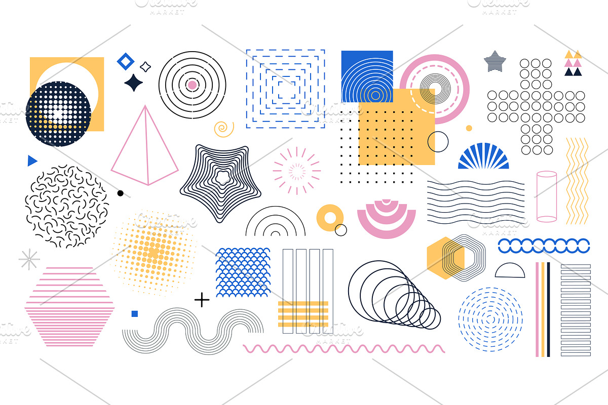 Geometric Shapes, an Object Illustration by alexdndz