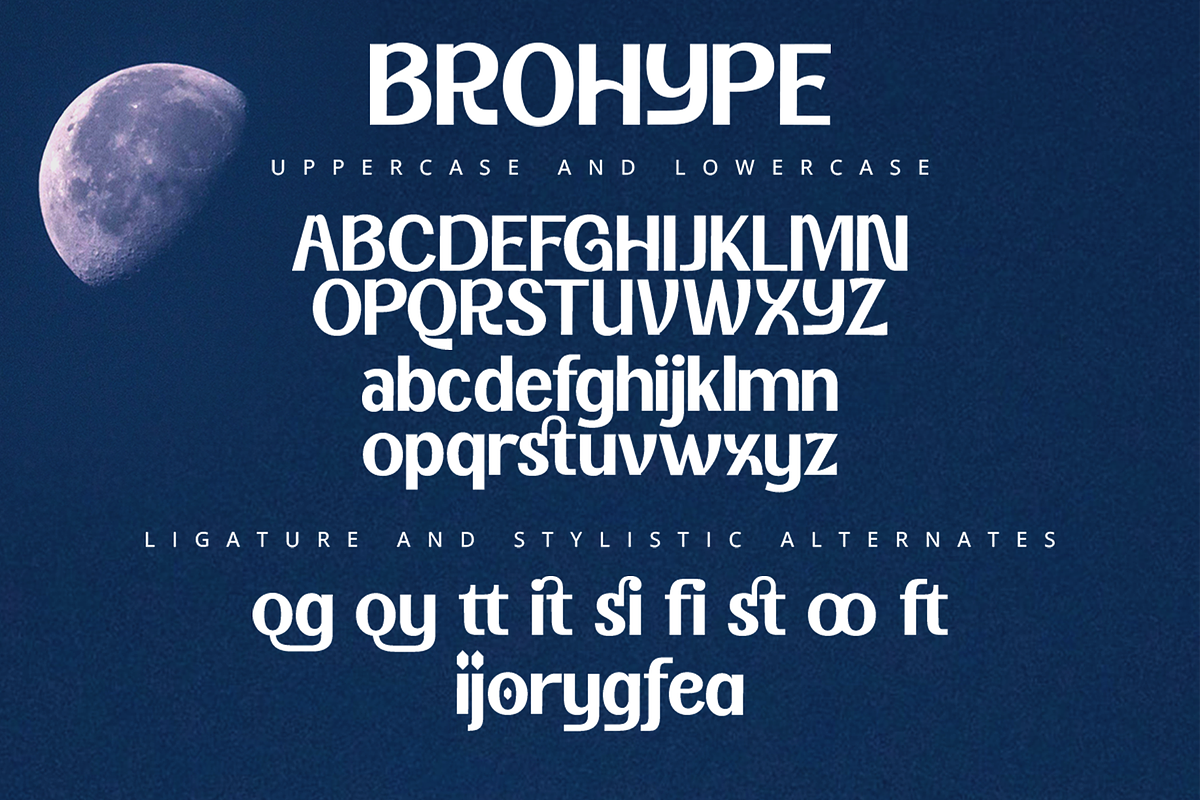 Brohype - Display Font, a Sans Serif Font by overlaytemplates (Photo 4 of 5)