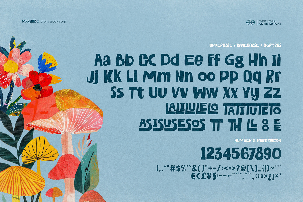 Maroonese - Story Book Font, a Sans Serif Font by ikiiko (Photo 6 of 7)
