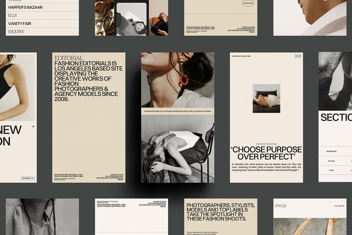 Editorial Social Media Template, a Social Media Template by Moscovita Studio (Photo 20 of 34)