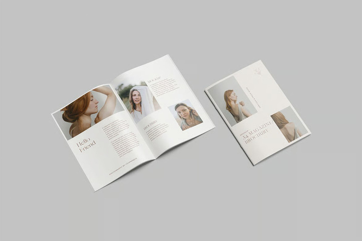 A4 Brochure Mockups, an Advertising Mockup by zpackcreative (Photo 3 of 7)