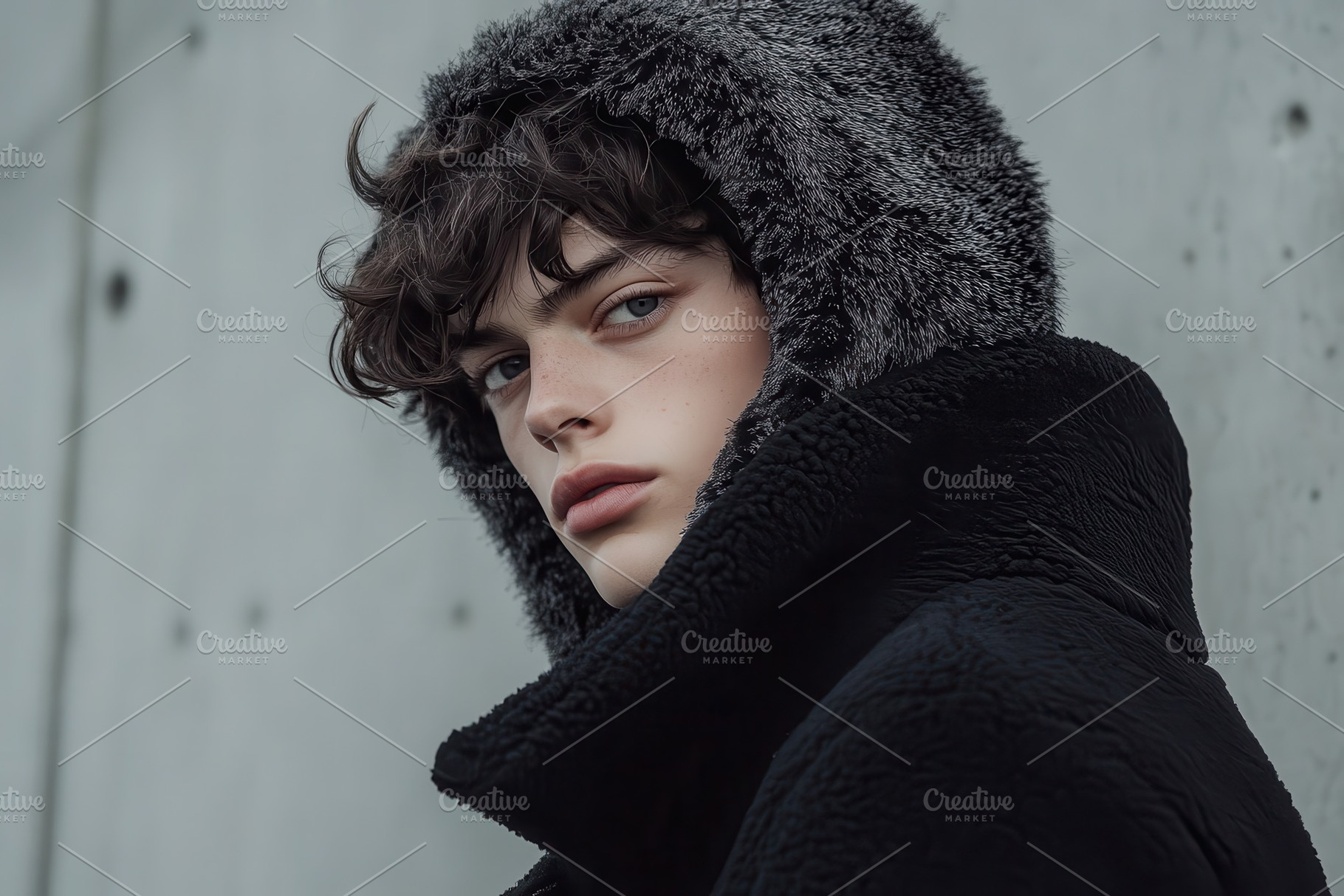 Hyperrealistic fashion editorial, a Photo by Pavel_design