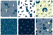 Magical cats + BONUS 68 elements, a Pattern Graphic by Lineli (Thumbnail 4 of 7)