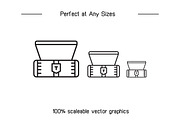 Treasure Chest Line Icons, an Outline Icon by Designfour (Thumbnail 7 of 7)